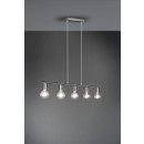 Trio R30185007 závesné stropné svietidlo Vannes 5x40W | E27 - matný nikel