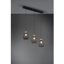 Trio R30563032 závesné stropné svietidlo Calimero 3x40W | E27 - matná čierna