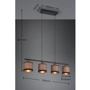 Trio R31554041 závesné stropné svietidlo Davos | 4x10W E14
