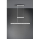 Trio R32043105 LED závesné stropné svietidlo Paros 1x21W + 5,5W | SMD | 3000lm + 1500L | 3000K - horné a spodné osvetlenie, 3 fázové stmievanie, nastaviteľná výška, hliník