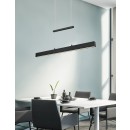 Trio R32043132 LED závesné stropné svietidlo Paros 1x21W + 5,5W | SMD | 3000lm + 1500L | 3000K - horné a spodné osvetlenie, 3 fázové stmievanie, nastaviteľná výška, matná čierna