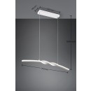 Trio TR35791131 LED závesné stropné svietidlo GINKO | 18W integrovaný LED zdroj
