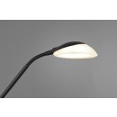 Trio R40073532 LED stojacie svietidlo Orson 1x27W + 1x4,5W | 3150lm | 3000K | IP20 - stmievateľné, pamäťová funkcia, oddelené vypínače, čierna s alabastrom