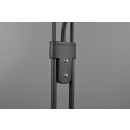 Trio R40073532 LED stojacie svietidlo Orson 1x27W + 1x4,5W | 3150lm | 3000K | IP20 - stmievateľné, pamäťová funkcia, oddelené vypínače, čierna s alabastrom