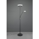 Trio R40073532 LED stojacie svietidlo Orson 1x27W + 1x4,5W | 3150lm | 3000K | IP20 - stmievateľné, pamäťová funkcia, oddelené vypínače, čierna s alabastrom