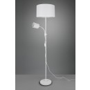 Trio R40192001 stojacie svietidlo Owen 1x42W + 10W | E27 + E14 - ohybné rameno, oddelené vypínače, biela