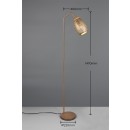 Trio TR41571065 stojacia lampa BIDAR  E27