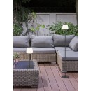 Trio R42096142 LED stojacie svietidlo Domingo 1x2W | 150l | 3000K | IP44 - prevádzka na dobíjaciu batériu, dobíjanie cez USB, 3 fázový stmievač na tele, antracit