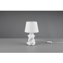 Trio R50891001 stolové svietidlo Chita 1x40W | E14 - káblový spínač, biela