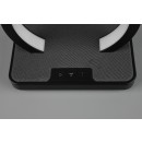 Trio R52081132 LED stolové svietidlo s reproduktorom Beat 1x1W | SMD | 20lm | 3000K | RGB - 3 fázový dotykový stmievač, USB, bluetooth, dobíjacie, matná čierna