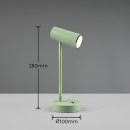 Trio R52661115 LED stolná lampička Lenny | 2,5W integrovaný LED zdroj | 230 lm | 3000+4000+6000K