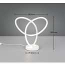 Trio TR53591131 LED stolná lampička LANDO  | 8W integrovaný LED zdroj | 1x850lm | 4000K | vypínač | biela