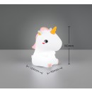 Trio TR53931101 LED stolná lampička GOLDY  | 1W integrovaný LED zdroj | 1x40lm | 3000K | rgb - farebné | vypínač | biela