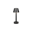 Trio TR54991132 LED stolná lampička VIDAL  | 1W integrovaný LED zdroj | 1x150lm | 3000K | vypínač | stmievač | prenosné | čierna