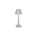 Trio TR54991177 LED stolná lampička VIDAL  | 1W integrovaný LED zdroj | 1x150lm | 3000K | vypínač | stmievač | prenosné | sivá
