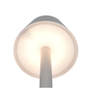 Trio TR54991177 LED stolná lampička VIDAL  | 1W integrovaný LED zdroj | 1x150lm | 3000K | vypínač | stmievač | prenosné | sivá