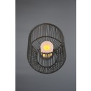 Trio R55256111 LED záhradné solárne stolové svietidlo Mineros 1x0,2W | IP44 - imitácia plameňa, súmrakový senzor, antracit