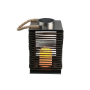 Trio R55346132 LED solárne vonkajšie stolné svietidlo Santana 1x0,1W | IP44 - súmrakový senzor, čierna