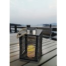 Trio R55346132 LED solárne vonkajšie stolné svietidlo Santana 1x0,1W | IP44 - súmrakový senzor, čierna