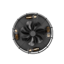 Trio R61095032 stropný ventilátor s osvetlením Trondheim 4x10W | E27 - diaľkové ovládanie, časovač, 3 rýchlosti, čierna