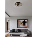 Trio R61095032 stropný ventilátor s osvetlením Trondheim 4x10W | E27 - diaľkové ovládanie, časovač, 3 rýchlosti, čierna