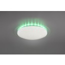 Trio R62094800 LED stropné svietidlo Bilbo 1x16W | 1350lm | 2700-5500K | IP20 | RGBW - stmievateľné, nepriame svetlo, nastavenie teploty osvetlenia, diaľkové ovládanie, efekt hvězny oblohy, oddelené vypínače, biela
