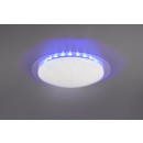 Trio R62094800 LED stropné svietidlo Bilbo 1x16W | 1350lm | 2700-5500K | IP20 | RGBW - stmievateľné, nepriame svetlo, nastavenie teploty osvetlenia, diaľkové ovládanie, efekt hvězny oblohy, oddelené vypínače, biela