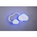 Trio R62263131 LED stropné či nástenné svietidlo Cloudy 1x29W | 3600lm | 3000K | RGB - diaľkové ovládanie, stmievateľné, biela