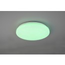 Trio R62381100 LED stropné svietidlo Kira 1x18W | 2000lm | 3000K-6000K | RGB - pamäťová funkcia, stmievateľné, nočný režim, diaľkové ovládanie, hviezdny efekt, biela
