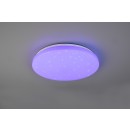 Trio R62381100 LED stropné svietidlo Kira 1x18W | 2000lm | 3000K-6000K | RGB - pamäťová funkcia, stmievateľné, nočný režim, diaľkové ovládanie, hviezdny efekt, biela