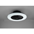 Trio R62522132 LED stropné svietidlo s ventilátorom Stralsund 1x30W | 2200lm | 3000 - 6500K - oddelené vypínače, diaľkové ovládanie, stmievateľné, 3 rýchlosti, časovač, nočný režim, hviezdny efekt, čierna