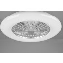 Trio R62522987 LED stropné svietidlo s ventilátorom Stralsund 1x30W + 9W | 2200lm | 3000 - 6500K | RGB - oddelené vypínače, diaľkové ovládanie, stmievateľné, 3 rýchlosti, časovač, hviezdny efekt, nočný režim, biela