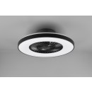 Trio R62672132 LED stropné svietidlo s ventilátorom Halmstad 1x40W | 3000lm | 3000 - 6500K - oddelené vypínače, diaľkové ovládanie, stmievateľné, 3 rýchlosti, časovač, nočný režim, čierna