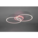 Trio R62853187 LED prisadené stropné svietidlo Arribo 1x30W + 5,5W | 3350lm + 530lm | 3000K | RGB - 3 fázové stmievateľné, diaľkové ovládanie, oddelené vypínače, titán