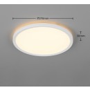 Trio TR63011101 LED prisadené stropné svietidlo JOKO  | 18W integrovaný LED zdroj | 1x2100lm | 2700-6500K | stmievač | diaľkové ovládanie | biela