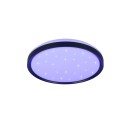 Trio R63581132 LED prisadené stropné svietidlo SOLIT | 14W integrovaný LED zdroj | 1800lm | 2700-6500K | rgb - farebné | stmievač | diaľkové ovládanie