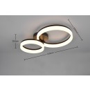 Trio R63601232 LED prisadené stropné svietidlo SCOPE | 22W integrovaný LED zdroj | 2800lm | 3000K