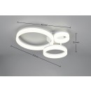 Trio R63601331 LED prisadené stropné svietidlo SCOPE | 32W integrovaný LED zdroj | 4200lm | 4000K