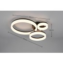 Trio R63601332 LED prisadené stropné svietidlo SCOPE | 32W integrovaný LED zdroj | 4000lm | 3000K