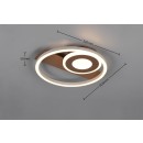 Trio TR63671165 LED prisadené stropné svietidlo HORUS  | 22W integrovaný LED zdroj | 1x2500lm | 3000K | hnedá