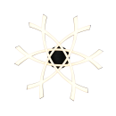 Trio TR63691132 LED prisadené stropné svietidlo POLLOCK  | 33W integrovaný LED zdroj | 1x3800lm | 3000K | čierna