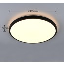 Trio TR63771932 LED prisadené stropné svietidlo SLOPE  | 34W integrovaný LED zdroj | 1x3900lm | 2700-6500K | diaľkové ovládanie | stmievač | čierna