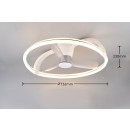 Trio R64262131 LED ventilátor s osvetlením STOCKHOLM | 37W integrovaný LED zdroj | 4300lm | 2700-6500K | vypínač | rgb - farebné | stmievač | diaľkové ovládanie | ventilátor