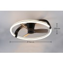 Trio R64262132 LED ventilátor s osvetlením STOCKHOLM | 37W integrovaný LED zdroj | 4300lm | 2700-6500K | vypínač | rgb - farebné | stmievač | diaľkové ovládanie | ventilátor