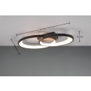 Trio R64482134 LED prisadený luster Malaga | 25W integrovaný LED zdroj | 2900 lm | 3000K