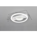Trio TR64801131 LED prisadené stropné svietidlo WHEELER | 16W integrovaný LED zdroj