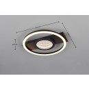 Trio TR64801132 LED prisadené stropné svietidlo WHEELER | 16W integrovaný LED zdroj