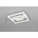 Trio TR64801931 LED prisadené stropné svietidlo WHEELER | 16W integrovaný LED zdroj