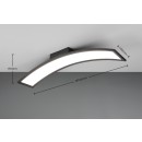 Trio TR64861132 LED prisadené stropné svietidlo SIGMA  | 23W integrovaný LED zdroj | 1x2600lm | 3000K | čierna