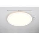 Trio TR64882901 LED prisadené stropné svietidlo CORA | 16W integrovaný LED zdroj